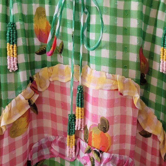 FARM RIO Mixed Picnic Maxi dress Medium - Picture 6 of 7